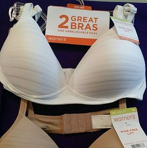Warner's Wire-Free Lift Bras, Set of 2